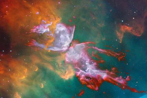 Beautiful nebulaes in outer space. Elements of this image furnished by NASA Stock Illustration