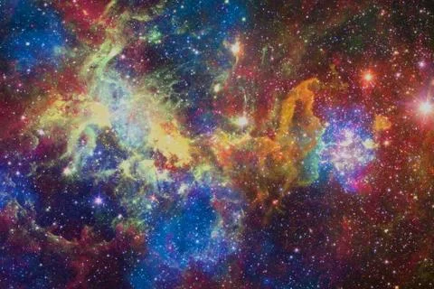 Beautiful nebulaes in outer space. Elements of this image furnished by NASA Stock Illustration
