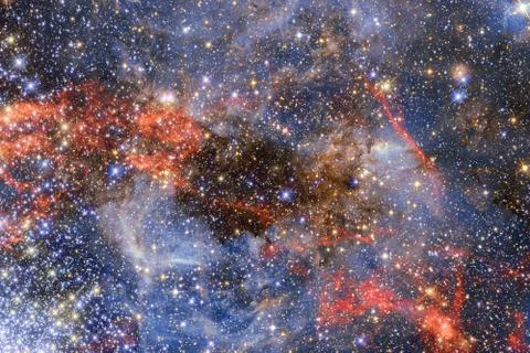 Beautiful nebulaes in outer space. Elements of this image furnished by NASA Stock Illustration