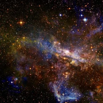 Beautiful nebulaes in outer space. Elements of this image furnished by NASA Foto stock