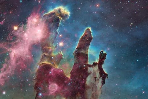 Beautiful nebulaes in outer space. Elements of this image furnished by NASA Fotos Stock