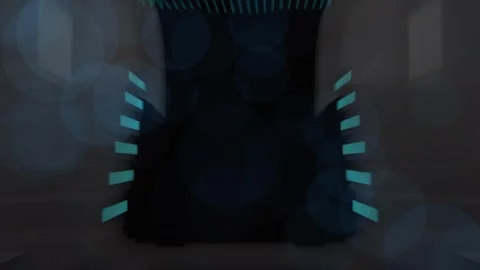 Beautiful neon technology countdown. 10-0 colorful timer. Creative intro. Stock Footage 244863068