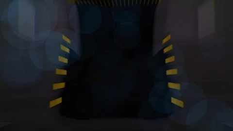 Beautiful neon technology countdown. 10-0 colorful timer. Creative intro. Video stock 245813556