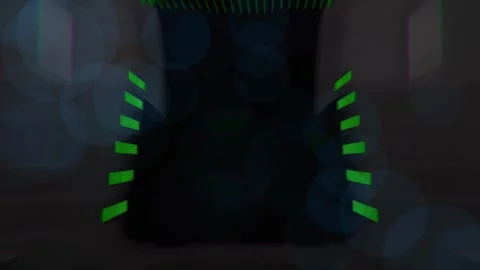 Beautiful neon technology countdown. 10-0 colorful timer. Creative intro. Video stock 245813833