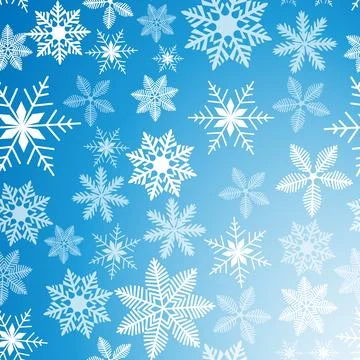 Beautiful neutral snowflakes seamless pattern. White snowflakes decorated with Stock Illustration