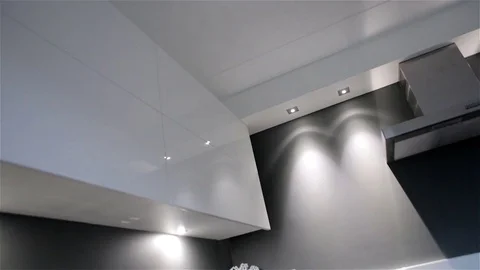 Beautiful new kitchen Stock Footage 82076504