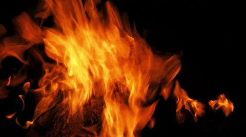 A beautiful night fire Видео 52609340