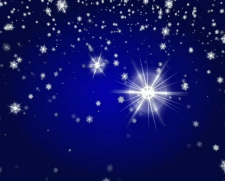 Beautiful night with stars falling LOOP PAL Stock Footage 539828