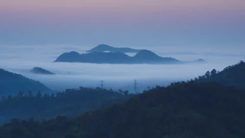 Beautiful nighttime landscape with. Stock Footage 171961525