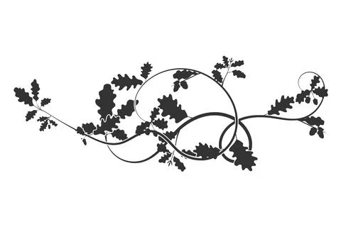 Beautiful oak weaving pattern element for sale new Stock Illustration