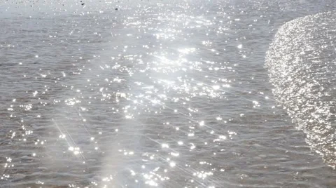 Beautiful Ocean Sparkling Water Surface Stock Video Pond5