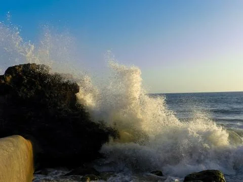 Beautiful Ocean Splash Stock Photos