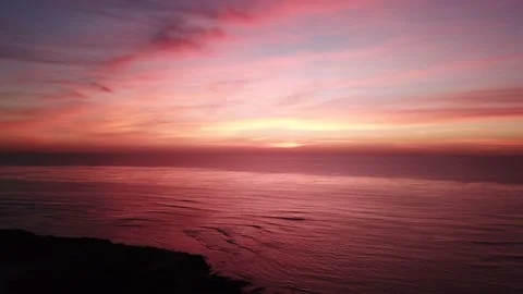 Beautiful Ocean Sunset Video stock 221380362