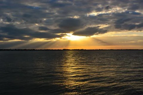 Beautiful ocean Sunset2 Stock Photos