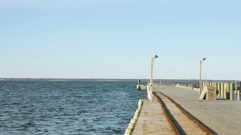 Beautiful ocean view from a dock. Stock-Footage 75175944