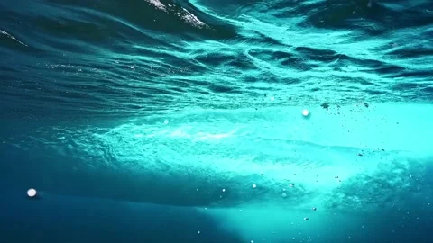 Beautiful ocean wave, powerful wave breaking in slow motion. Teahupoo Tahiti Stock Footage 208537109