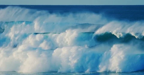 Beautiful Ocean Waves Stock Footage 81250602