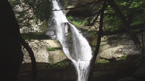 Beautiful Ohio Waterfall:  Looping Video stock 60375675