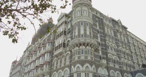 Beautiful old building with ornaments Stock Footage 132416980