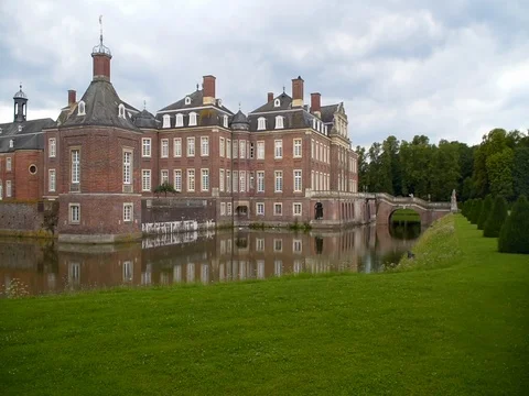 Beautiful old castle in Germany Stock Footage 80496539