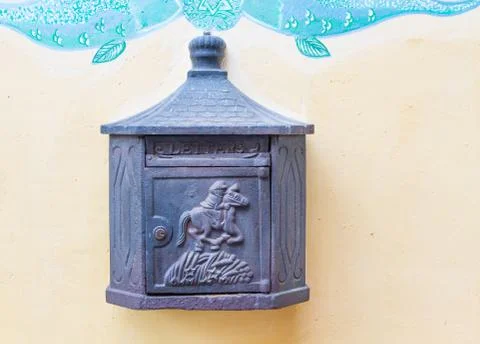 Beautiful old mailbox . Stock Photos