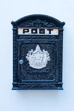 Beautiful old mailbox . Stock Photos