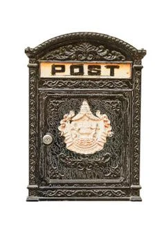 Beautiful old mailbox . Stock Photos