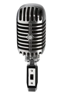 Beautiful old microphone Foto stock