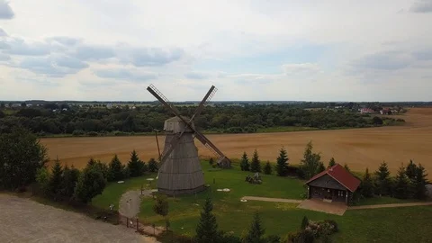 Beautiful Old mill. Stock Footage 93897020