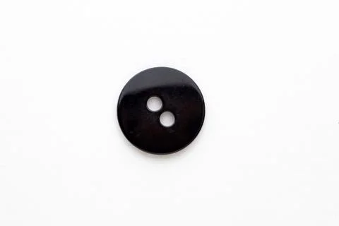 Beautiful old retro button on white background, short focus Stock Photos