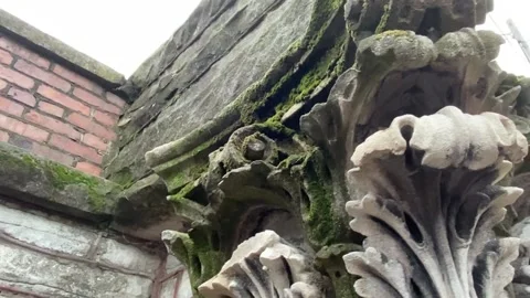 Beautiful Old Stonework on Bridge 2 Stock Footage 231574889