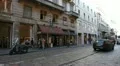 Beautiful Old Tram via Manzoni in Milan, Italy HD Footage
