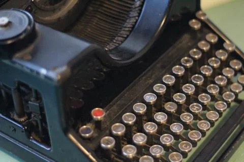 Beautiful old typewriter where everything was a mechanic Fotos Stock