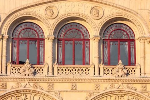 Beautiful old  windows Stock Photos