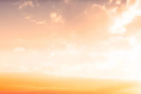 Beautiful orange and blue sky Stock Illustration