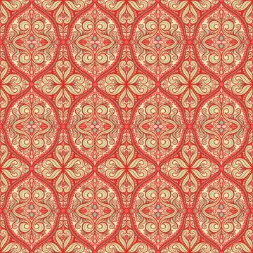 Beautiful orange pattern Illustrazione stock