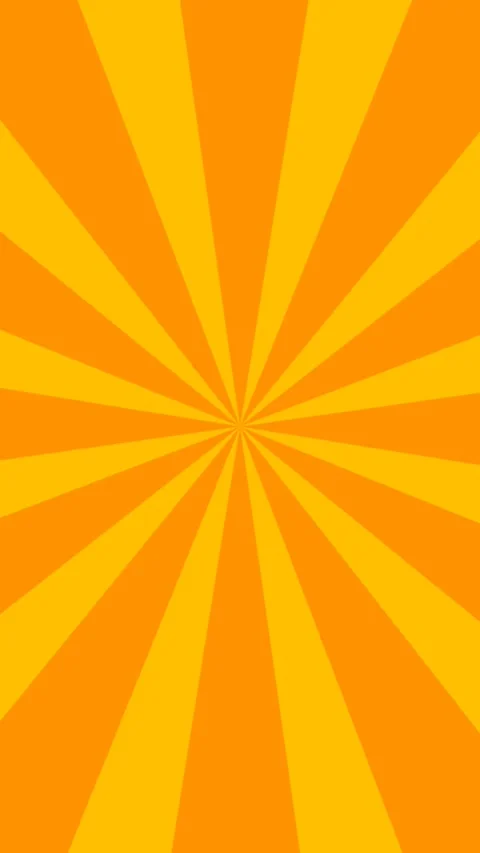 Beautiful orange sun rays rotate animation background vertical footage video Stock Footage 248079683
