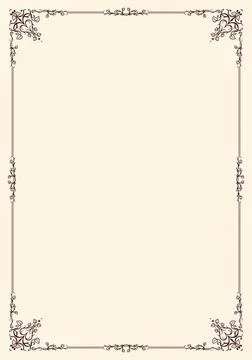 Beautiful ornamental frame Stock Illustration