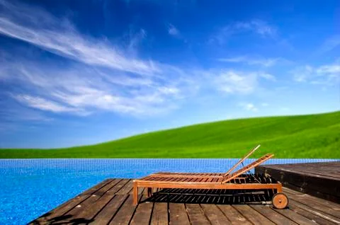 Beautiful outdoor space Illustrazione stock