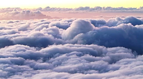 Beautiful over clouds time lapse Stock Footage 49526444