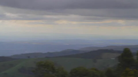 A beautiful pan of adelaide seen from the mount loft viewpoint daytime Stock Footage 36420767