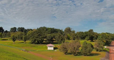 Beautiful Pan View of Hill Side Green Fields Stock Footage 158157942