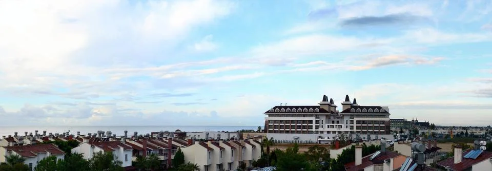 Beautiful panorama with cloudscape Stock-Fotos