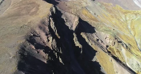 Beautiful panorama of the high mountains in the vicinity of Mount Elbrus Stock Footage 147102350