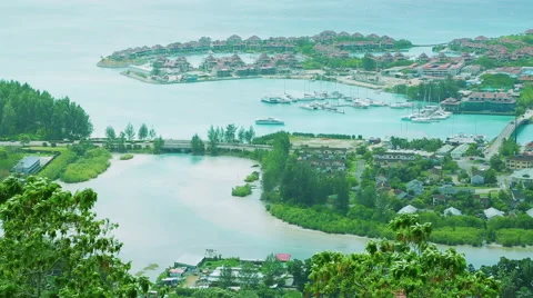 Beautiful panorama, Seychelles Stock Footage 68637151