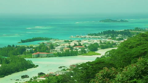 Beautiful panorama, Seychelles Stock Footage 68637962
