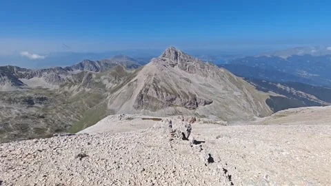 Beautiful panorama from the summit of Pizzo Intermesoli Stock Footage 283908836