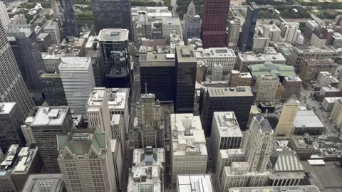 Beautiful panoramic view of the Chicago skyline featuring iconic skyscrapers 스톡 동영상 344957276