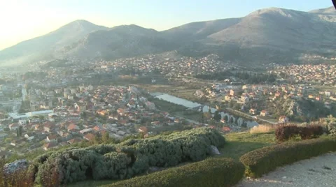 Beautiful panoramic view of the city Stock Footage 11162730