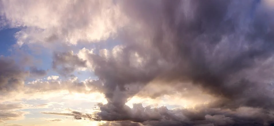 Beautiful Panoramic View of Cloudscape Foto stock